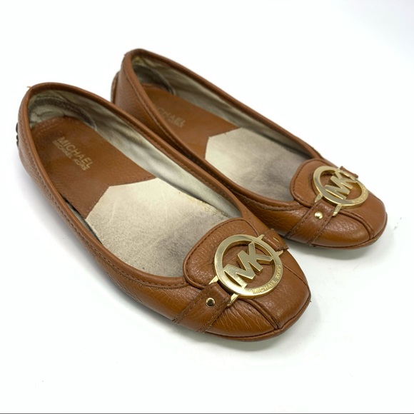Michael Kors Tracee Moc Toe Leather Slip On Flats - Picture 3 of 9